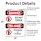 Signmission Do Not Enter Bilingual Danger Sign, Vinyl Decal, 18in W x 24in L, 2PK OS-2PACK-DS-D-1824-VS-1151 - alternate 4